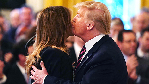 Melania Trump Turns Cheek As DonaldTries To Kiss Her: See TheAwkward Brush-Off
